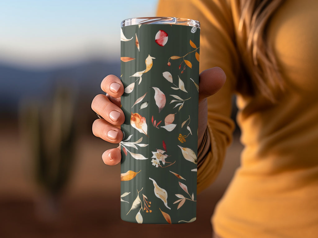 Floral Patterned Travel Mug for Nature Lovers