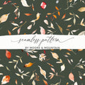 Seamless Pattern with Autumn Leaves by Moore & Mountain