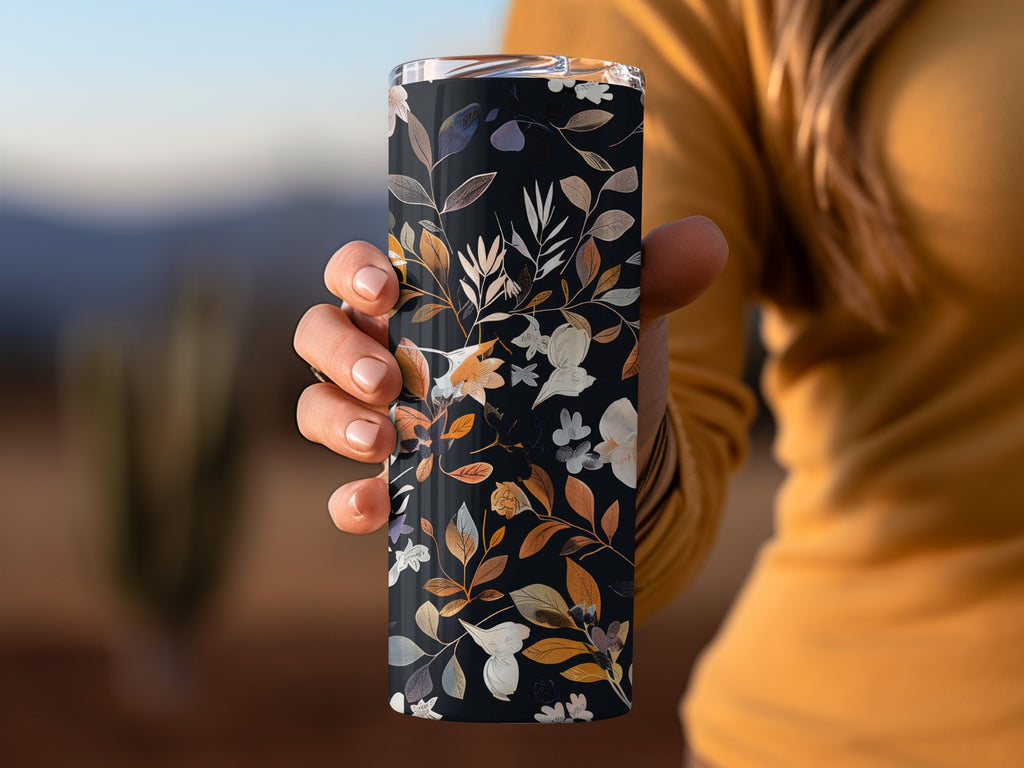 Floral Patterned Insulated Drink Tumbler Product