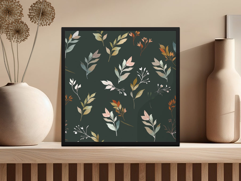 Elegant Botanical Leaves Art Print Wall Decor