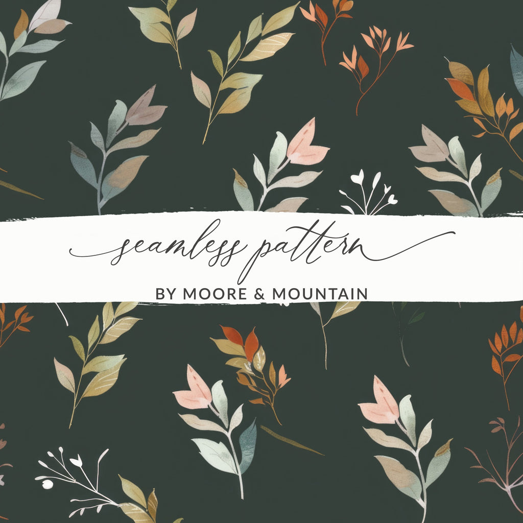 Floral and Leaf Seamless Pattern Design for Crafts