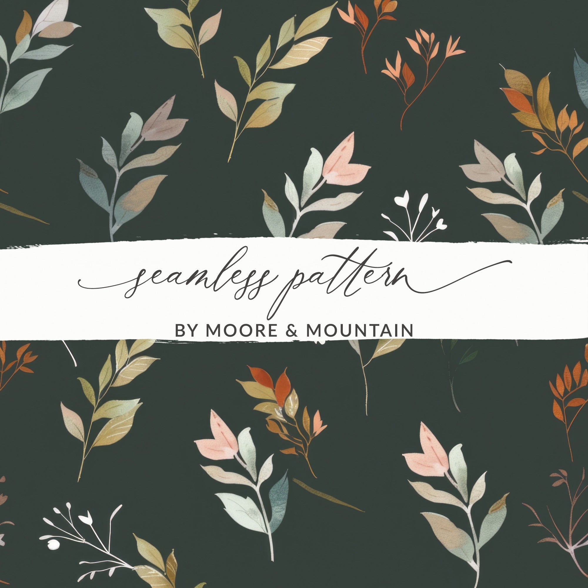 Floral and Leaf Seamless Pattern Design for Crafts