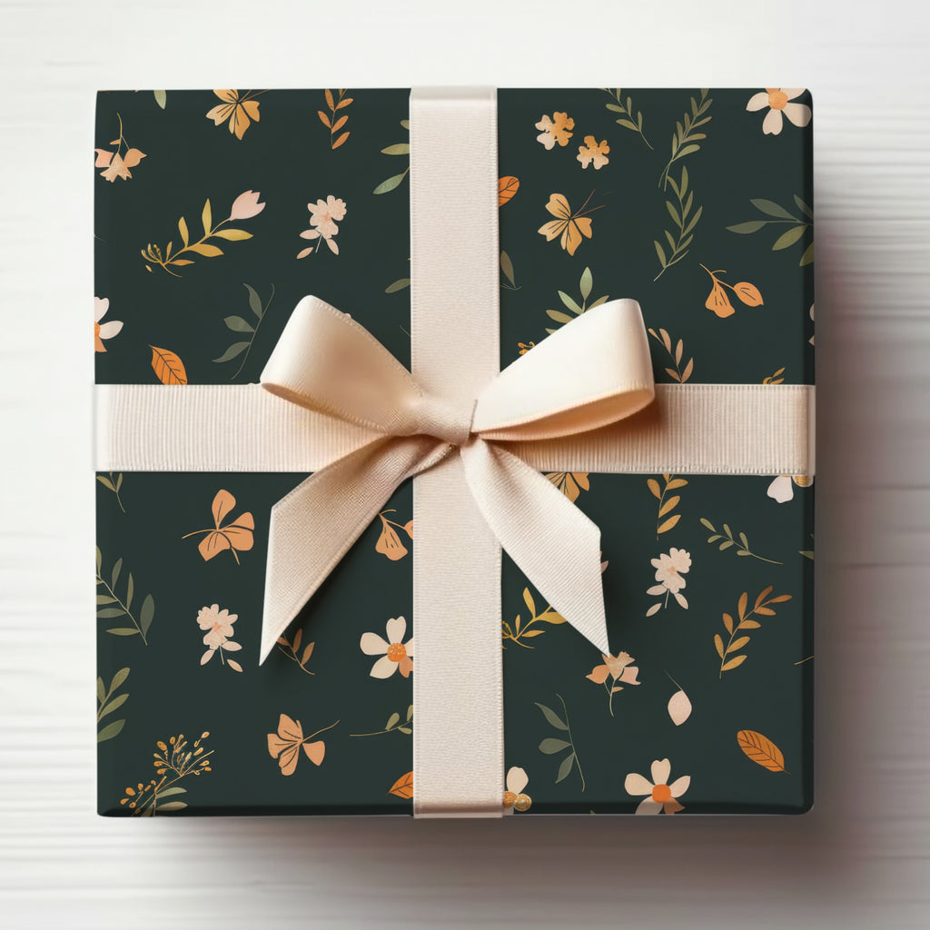 Elegant Floral Ribbon Wrapped Gift Box for Special Occasions