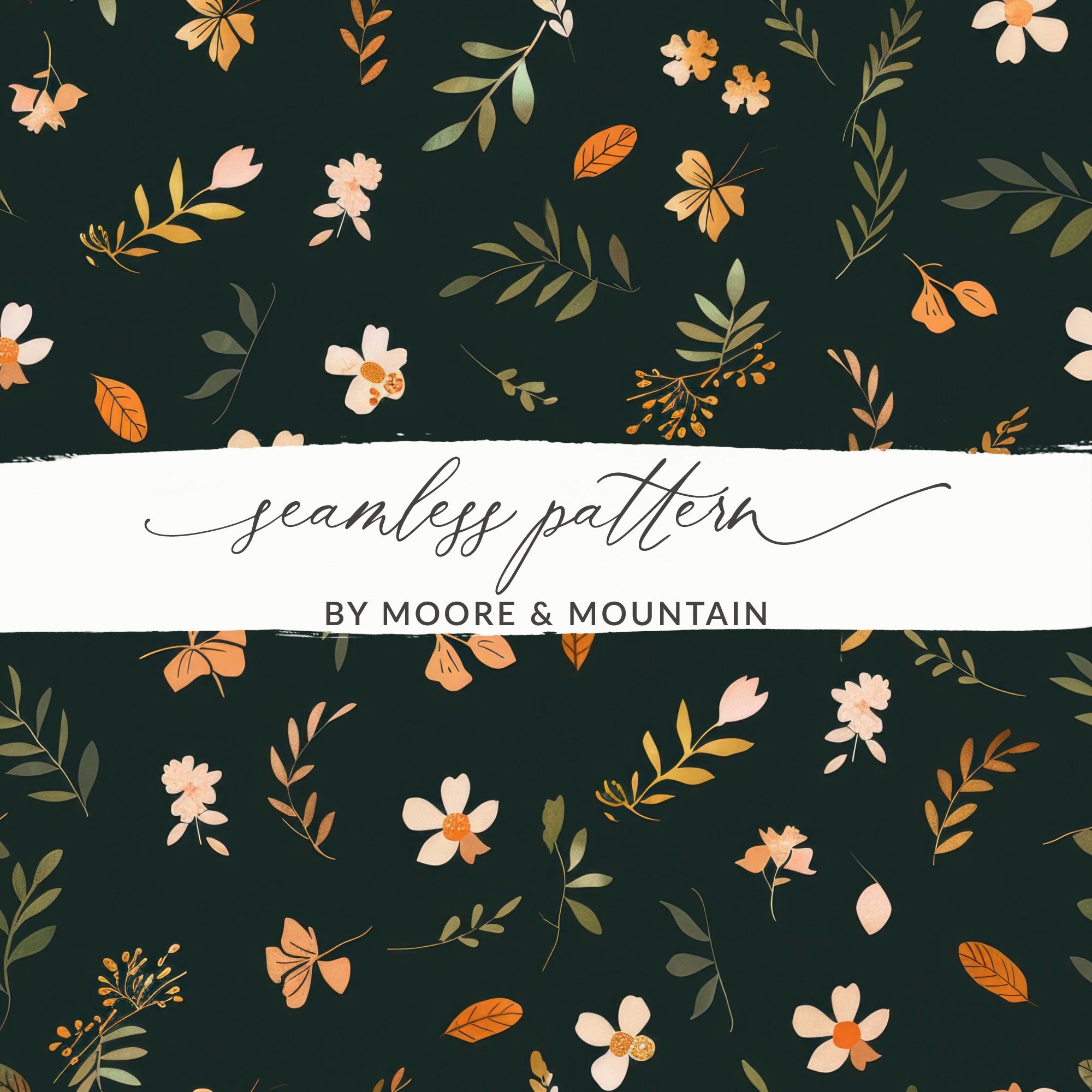 Seamless Floral Pattern by Moore & Mountain Design