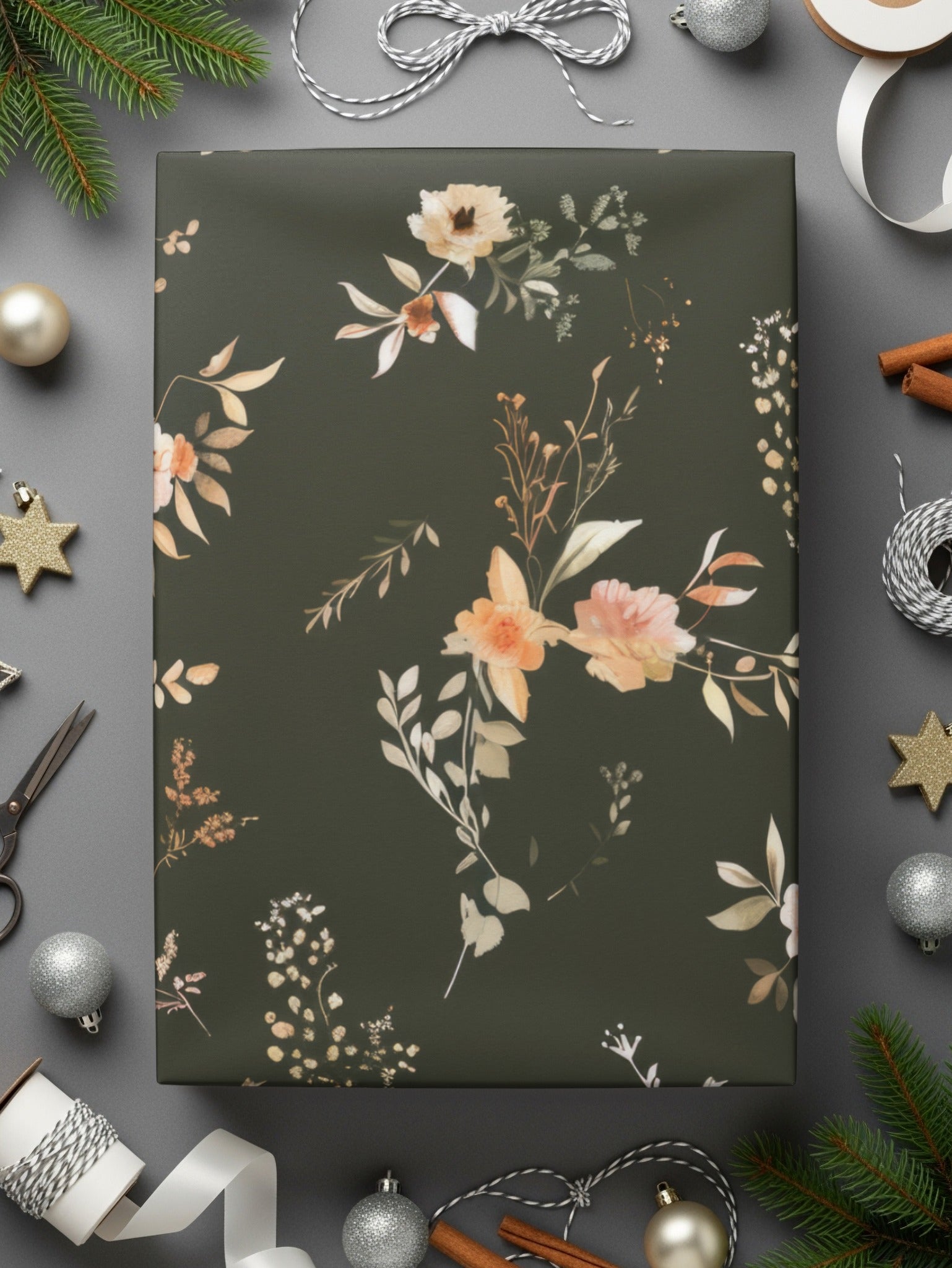 Elegant Floral Gift Wrap for Beautiful Present Making