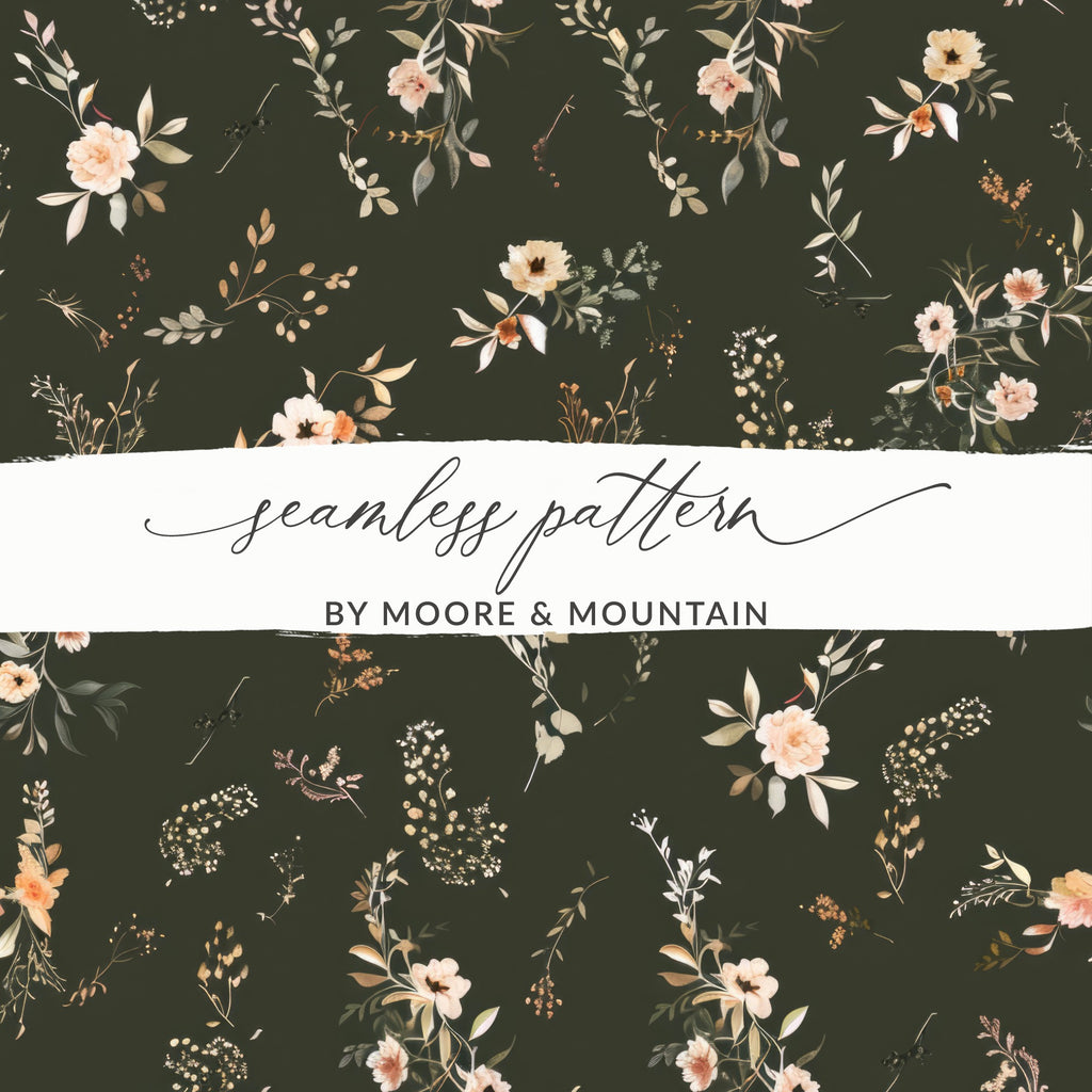 Seamless Floral Pattern by Moore and Mountain for crafting