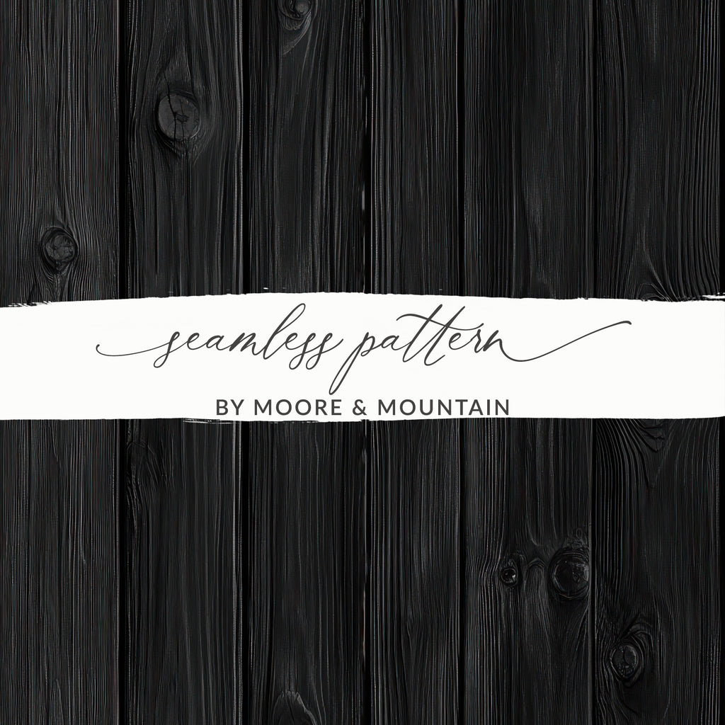 Black Wood Seamless Pattern by Moore & Mountain