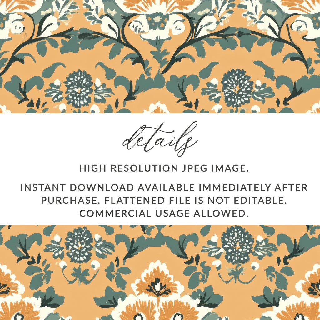 Decorative Floral Chintz Seamless Pattern for Interiors - Moore and Mountain