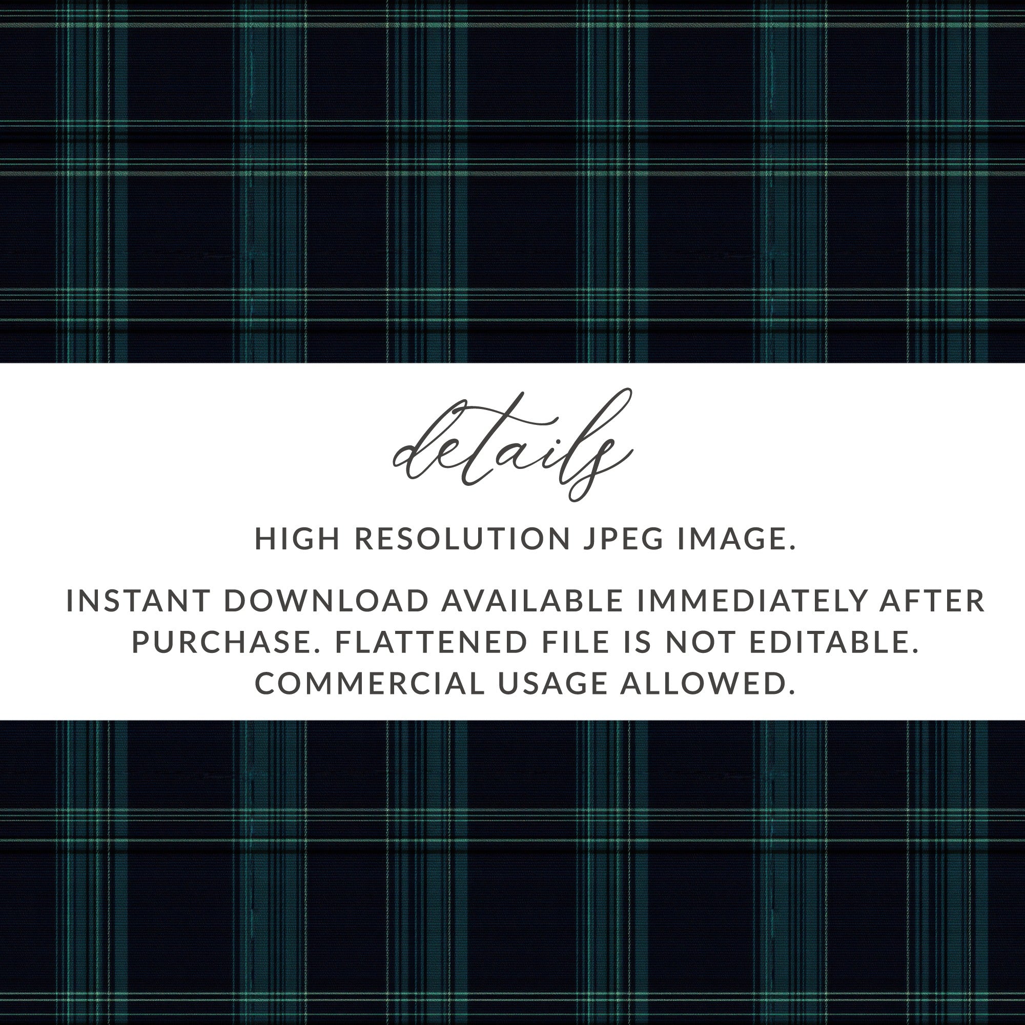 Deep Navy Plaid Pattern Design Scottish Tartan Background - Moore and Mountain