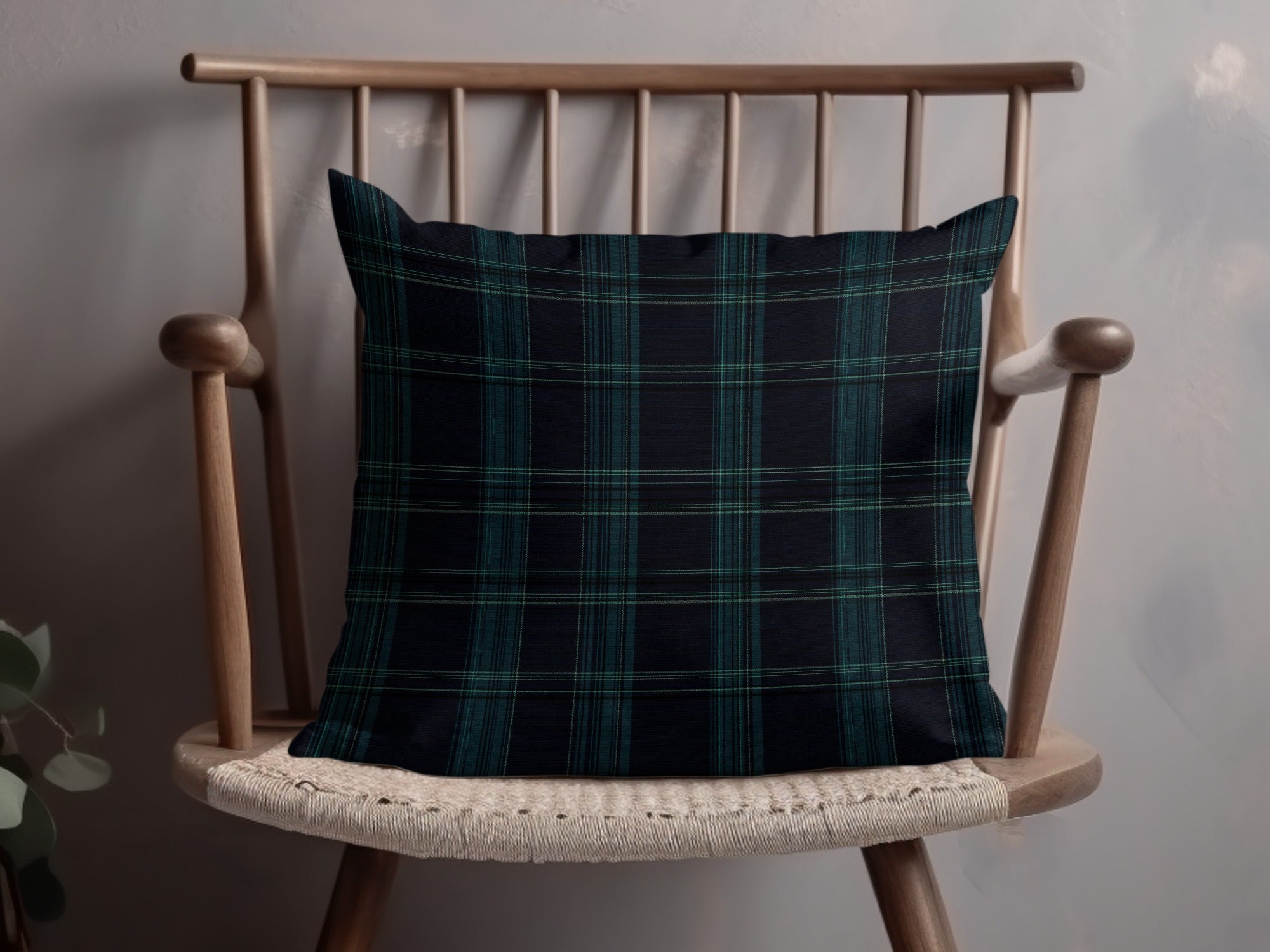 Deep Navy Plaid Pattern Design Scottish Tartan Background - Moore and Mountain