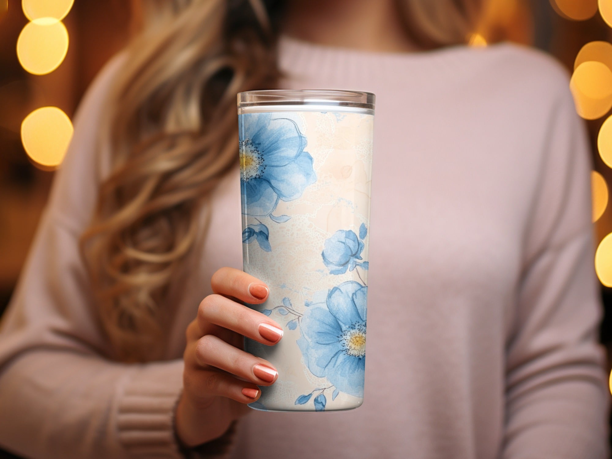 Delicate Floral Watercolor Seamless Grandmillennial Digital - Moore and Mountain