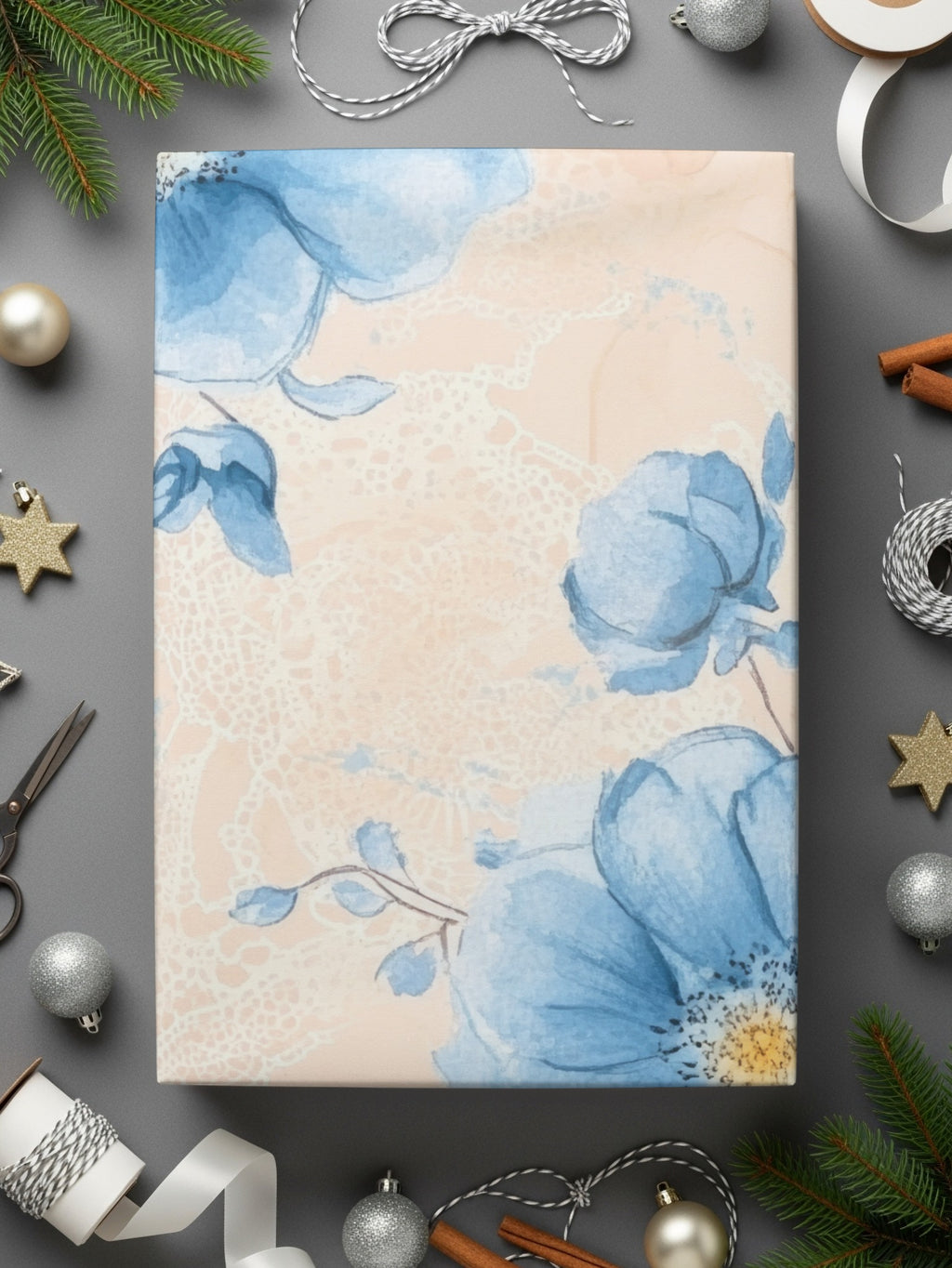 Delicate Floral Watercolor Seamless Grandmillennial Digital - Moore and Mountain
