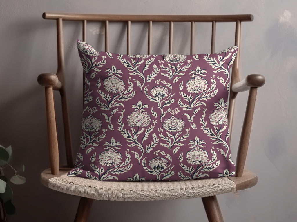 Detailed Floral Vine Pattern Kalamkari Style Design Seamless Pattern - Moore and Mountain