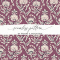 Detailed Floral Vine Pattern Kalamkari Style Design Seamless Pattern - Moore and Mountain