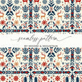 Digital Christmas Pattern, Reindeer Seamless Pattern, Festive Design Download, Holiday Print Digital Paper, Scrapbook Paper, Xmas Background - Moore and Mountain