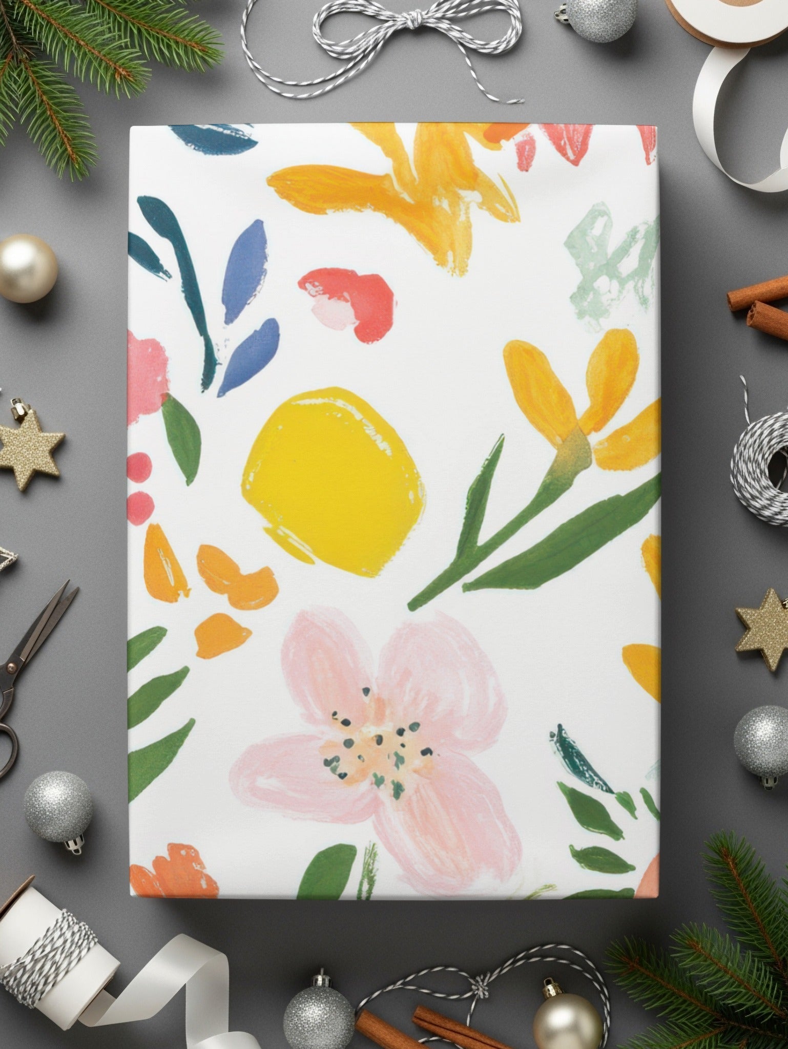 Digital Floral Seamless Pattern, Watercolor Flowers, Repeat Pattern, Fabric Design, Printable Paper, Scrapbooking, Spring Florals - Moore and Mountain
