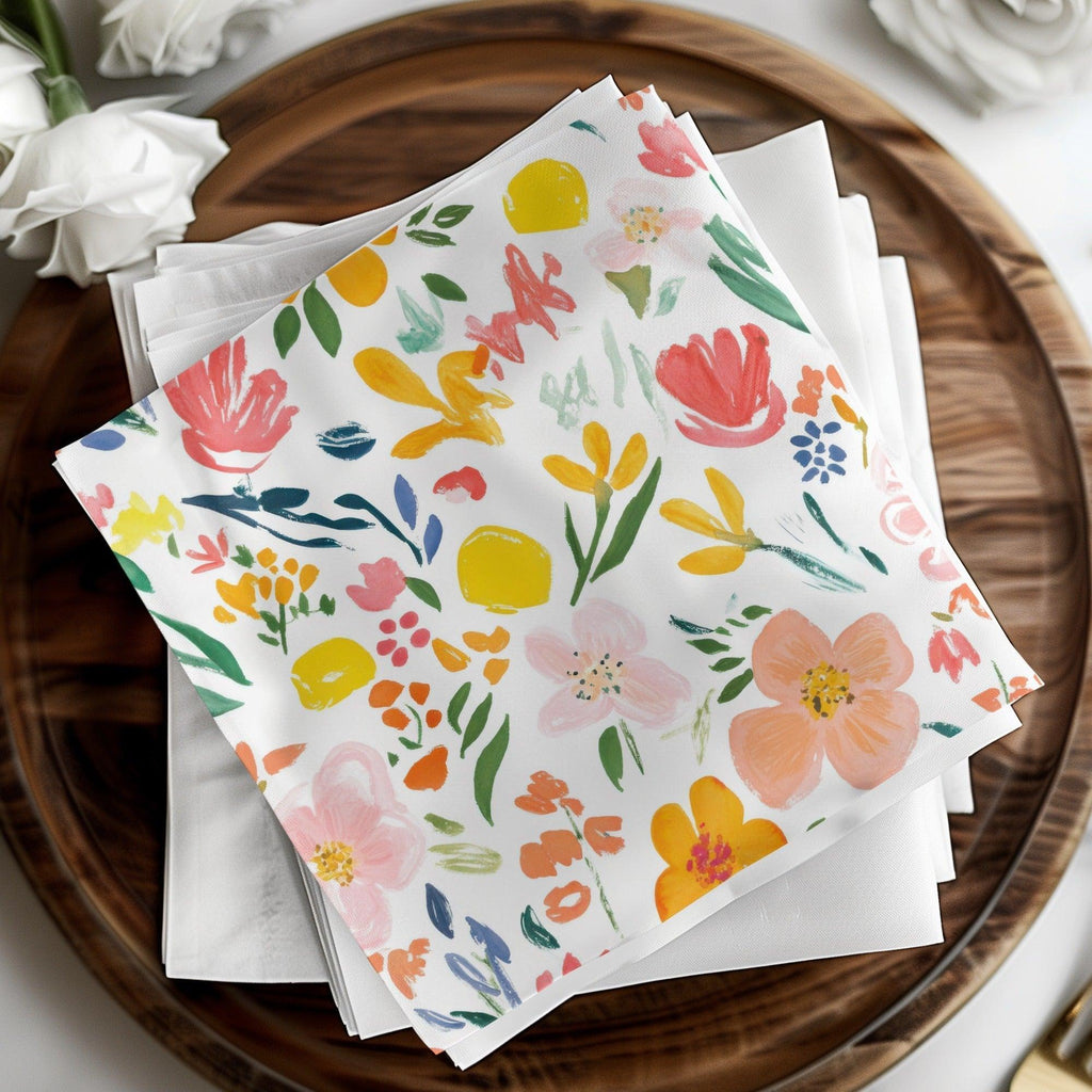 Digital Floral Seamless Pattern, Watercolor Flowers, Repeat Pattern, Fabric Design, Printable Paper, Scrapbooking, Spring Florals - Moore and Mountain