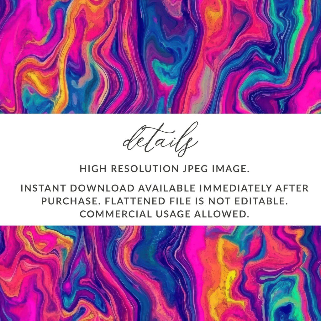 Digital Seamless Pattern, Fluid Art Texture, Vibrant Swirls, Colorful Marble, Abstract Background, Trendy Design, Digital Paper - Moore and Mountain