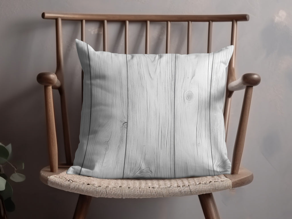 Elegant Wooden Texture Print Decorative Pillow Product