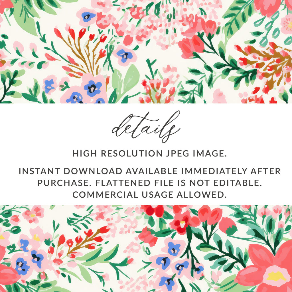 Beautiful Floral Illustration High Resolution JPEG Image