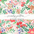 Vibrant and Colorful Seamless Floral Pattern Design