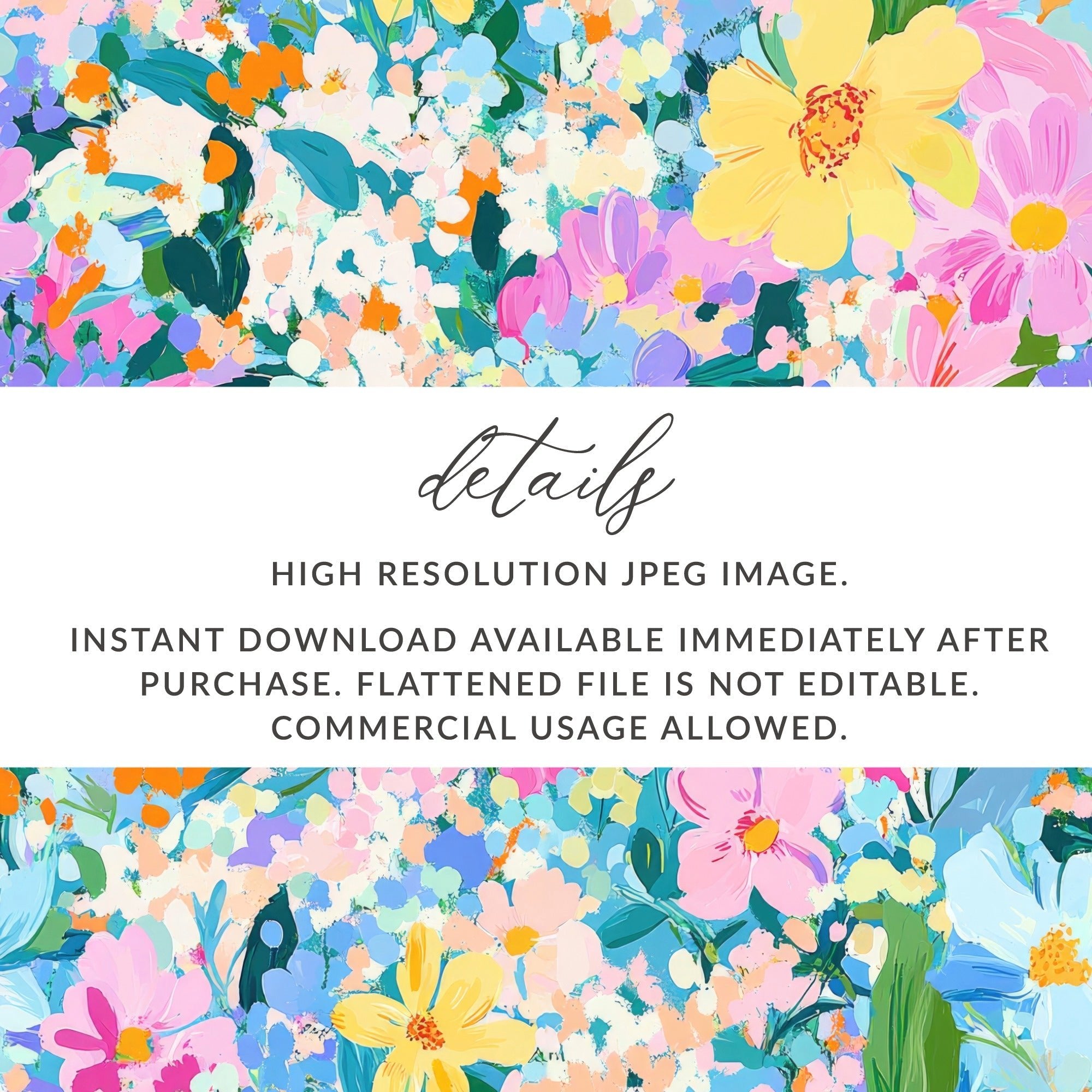 Ditsy Colorful Abstract Floral Seamless Pattern for Textile - Moore and Mountain
