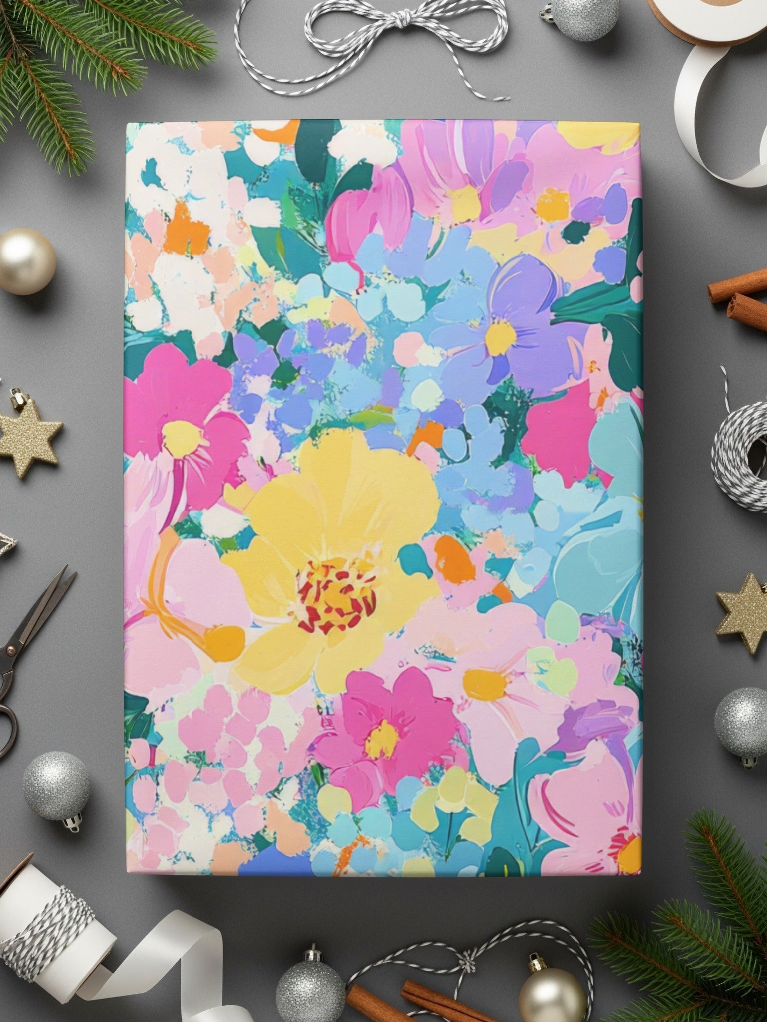 Ditsy Colorful Abstract Floral Seamless Pattern for Textile - Moore and Mountain