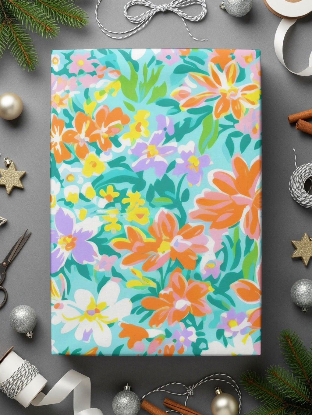 Ditsy Digital Floral Pattern, Seamless Flower Print, Colorful Spring Design, Repeatable Fabric Design, Digital Paper, Floral Backgrounds - Moore and Mountain