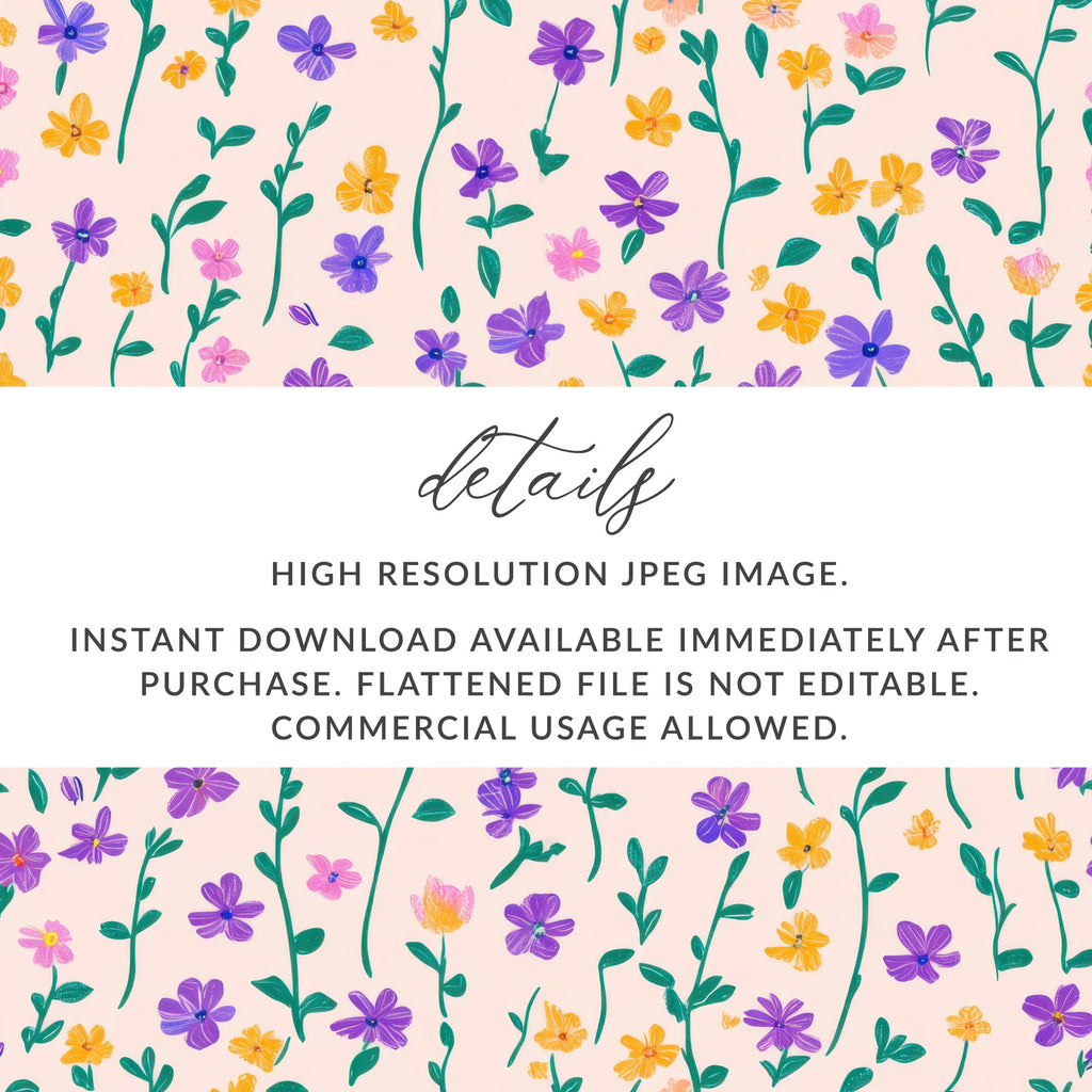 High Resolution JPEG Image with Colorful Floral Design