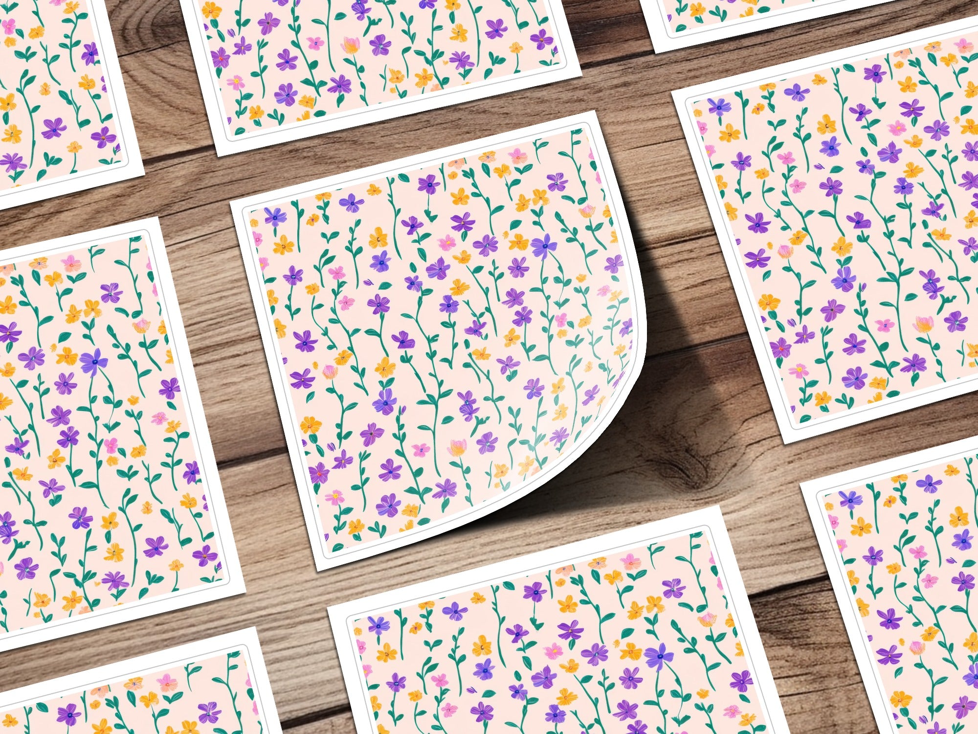 Beautiful Floral Pattern Sheet Stickers Product