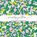 Colorful Floral Seamless Pattern by Moore & Mountain