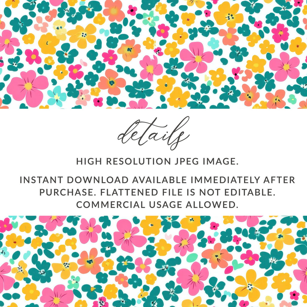 Vibrant Floral Pattern High Resolution JPEG Image Download