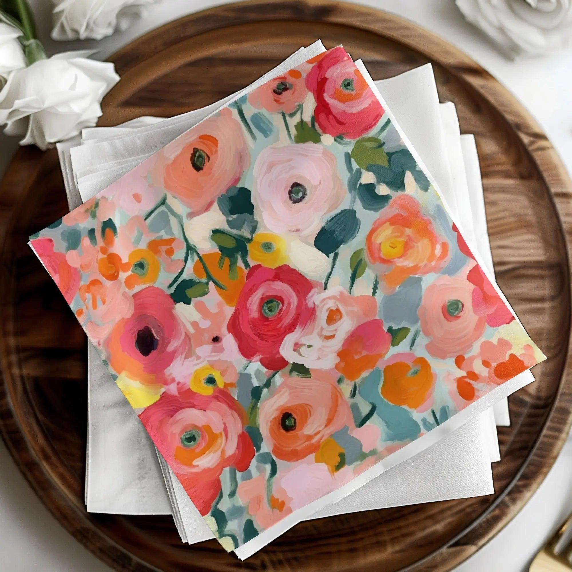 Ditsy Floral Digital Paper, Seamless Pattern, Spring Flowers Design, Watercolor Floral Pattern, Digital Fabric, Background Image, Paper Crafting - Moore and Mountain
