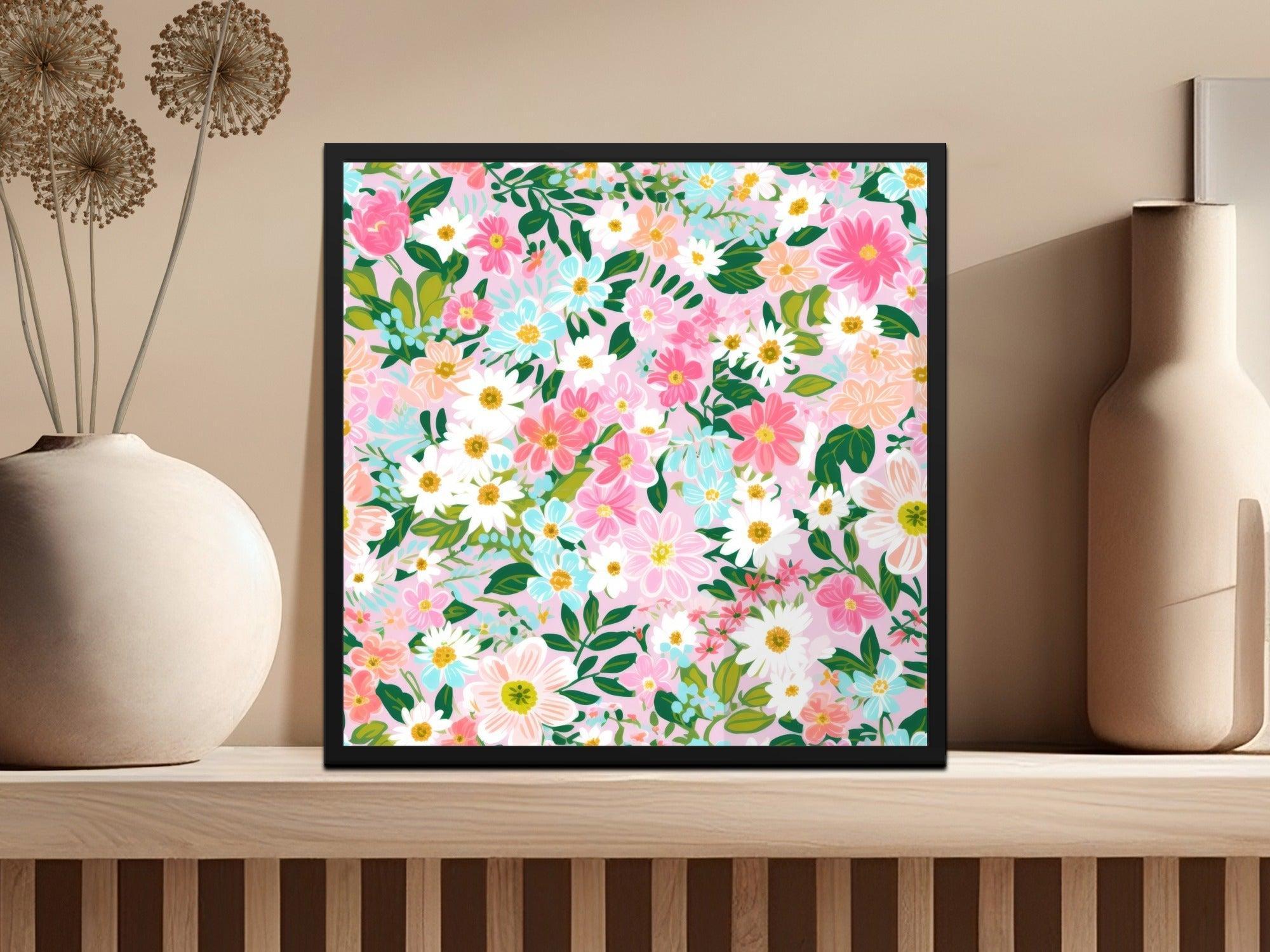 Ditsy Floral T-Shirt, Digital Art, Seamless Flower Floral Botanical Print, Fabric Design, Colorful Flower DesignFloral Digital Paper, Seamless Pattern, Pink Flower Digital Download, Scrapbook Paper, Fabric Design, 12x12 JPEG, Commercial Use - Moore and Mountain
