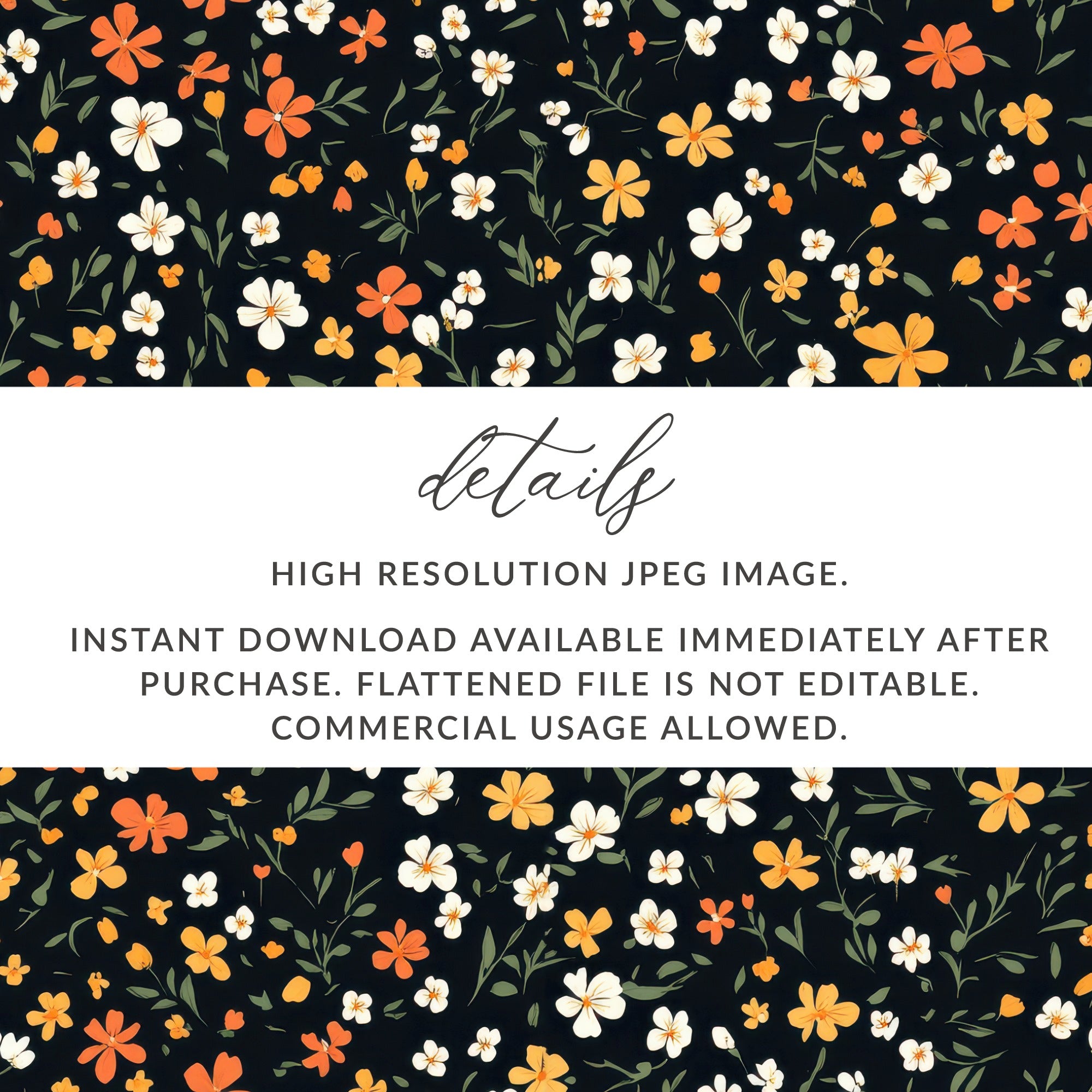Vibrant Floral Pattern High Resolution JPEG Image