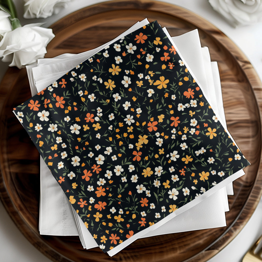 Beautiful Floral Pattern Napkins for Elegant Dining