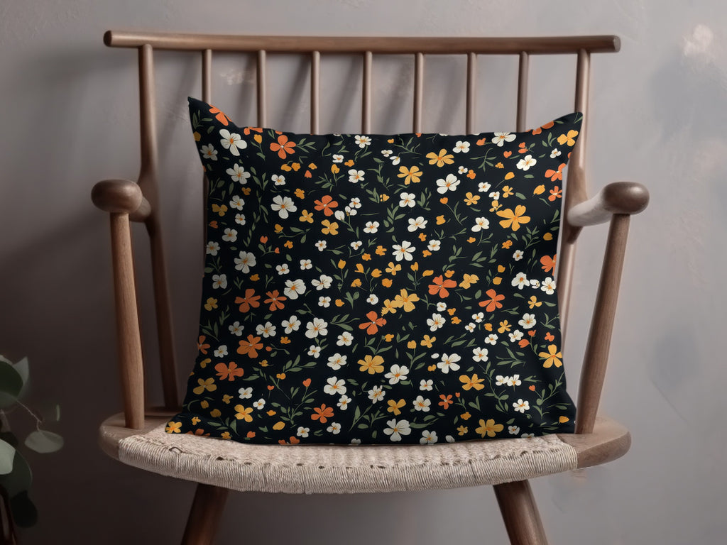 Vibrant Floral Design Decorative Pillow for Stylish Homes
