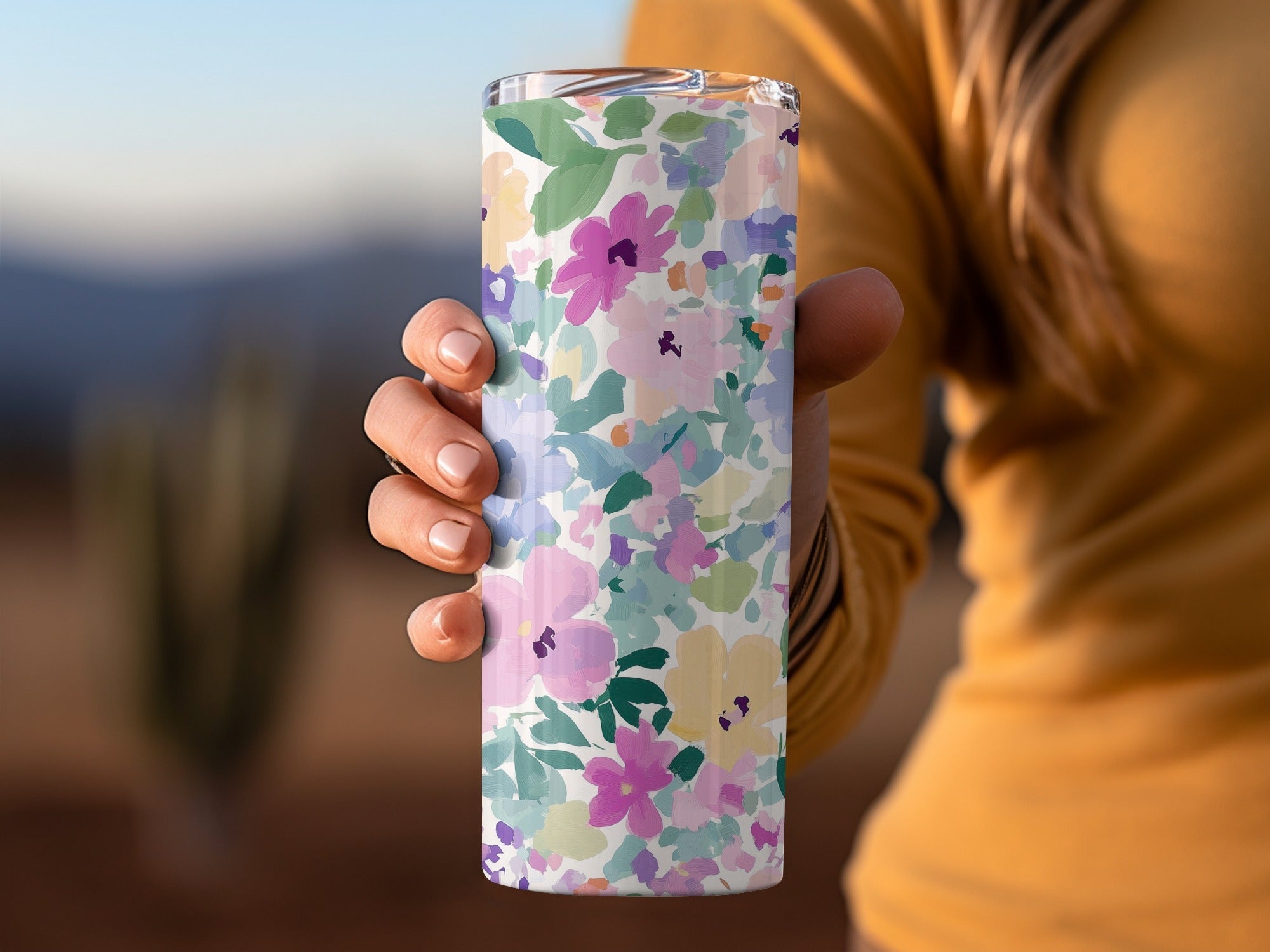 Ditsy Floral Purple Pastel Floral Garden Abstract Art Print - Digital Download - Artistic Pattern Wall Decor - Moore and Mountain