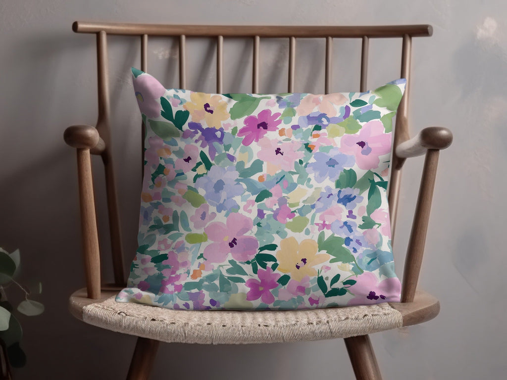 Ditsy Floral Purple Pastel Floral Garden Abstract Art Print - Digital Download - Artistic Pattern Wall Decor - Moore and Mountain