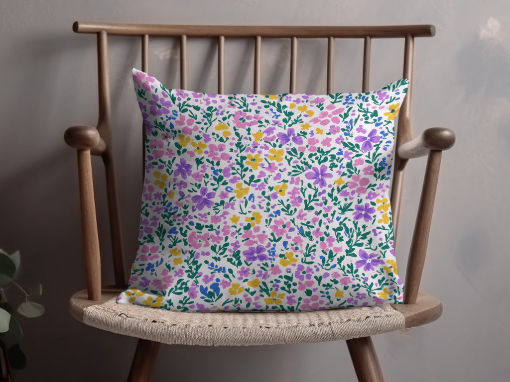 Colorful Floral Pattern Cushion for Home Decor