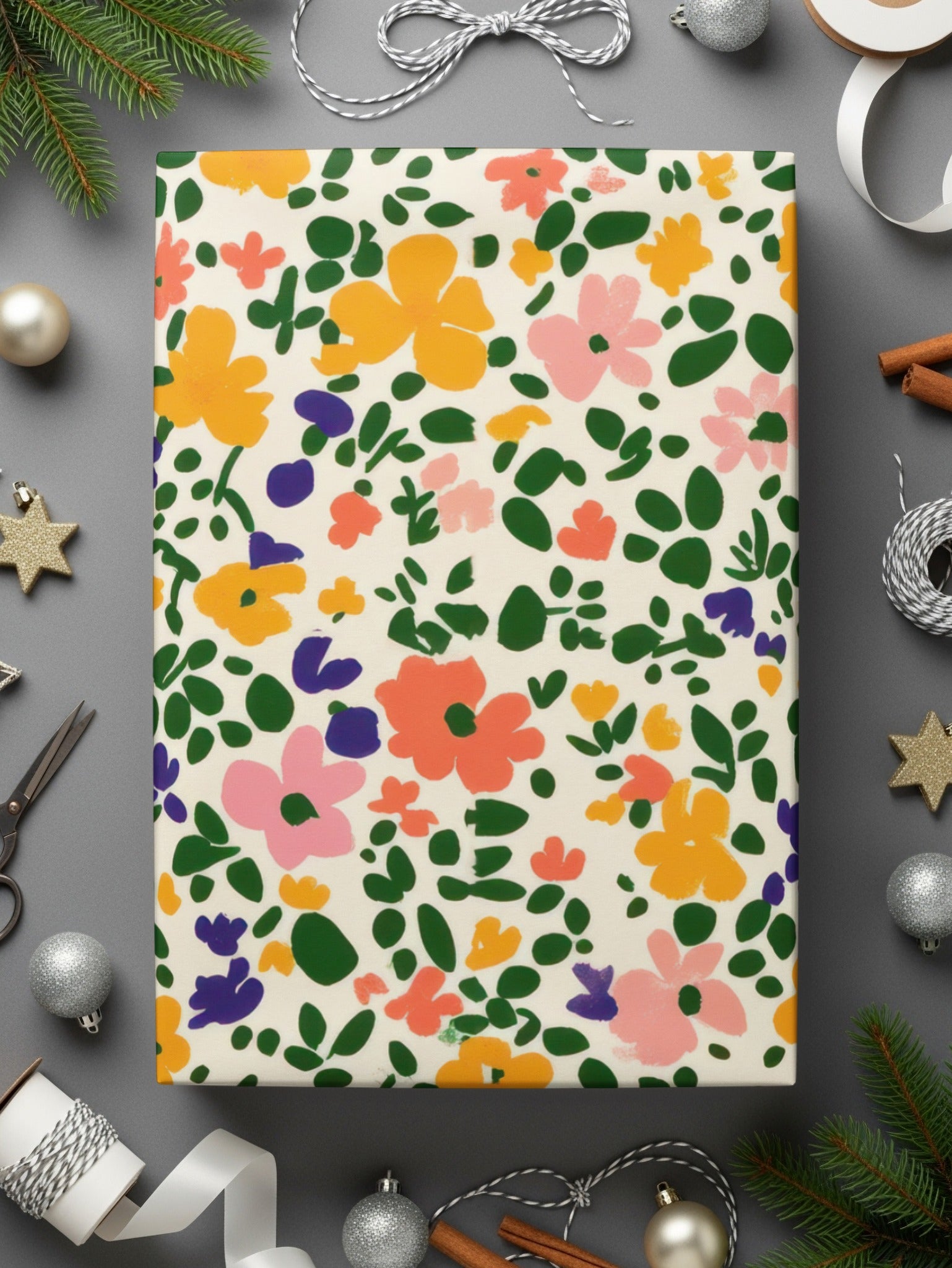 Colorful Floral Gift Wrapping Paper for All Occasions
