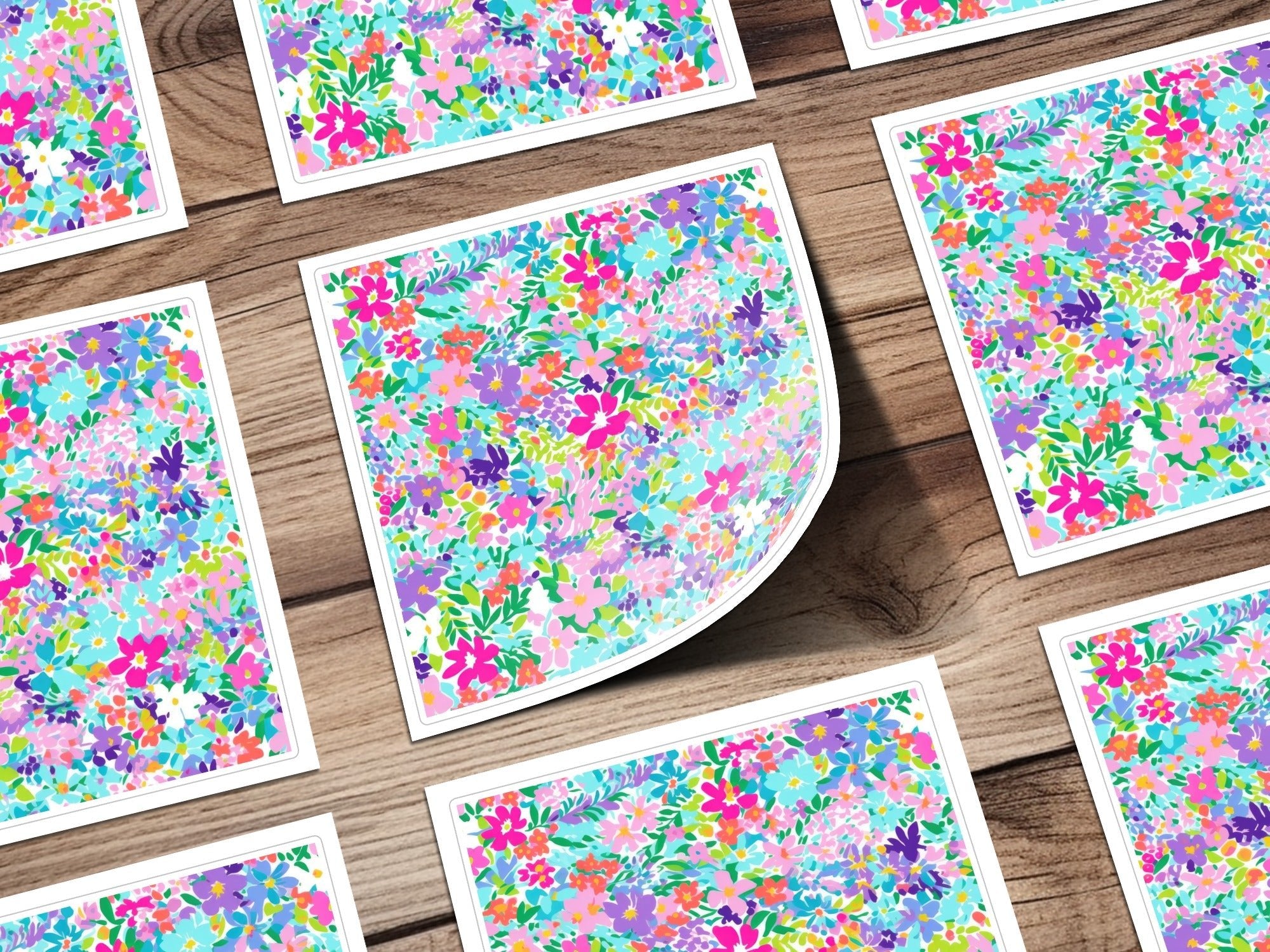 Ditsy Floral Seamless Pattern, Colorful Digital Paper, Flower Background, Fabric Design, Digital Download, Commercial Use, Digital Art - Moore and Mountain