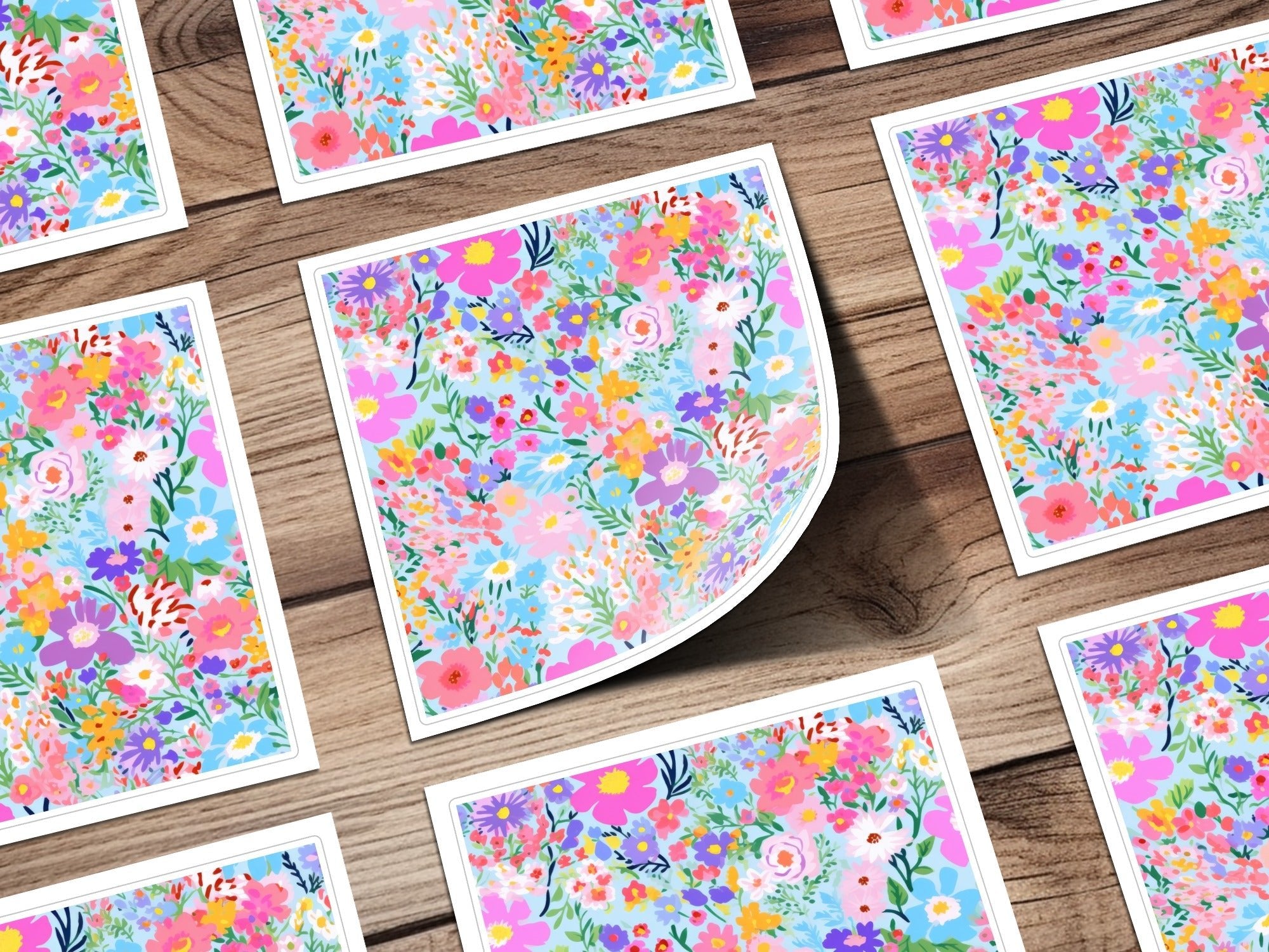 Ditsy Floral Seamless Pattern Colorful Flower Design, Fabric Print, Scrapbook Paper, Digital DownloadFloral Seamless Pattern Digital Paper, Colorful Flower Background, Fabric Design, Scrapbooking, Digital Download, Floral Print, Art Print - Moore and Mountain