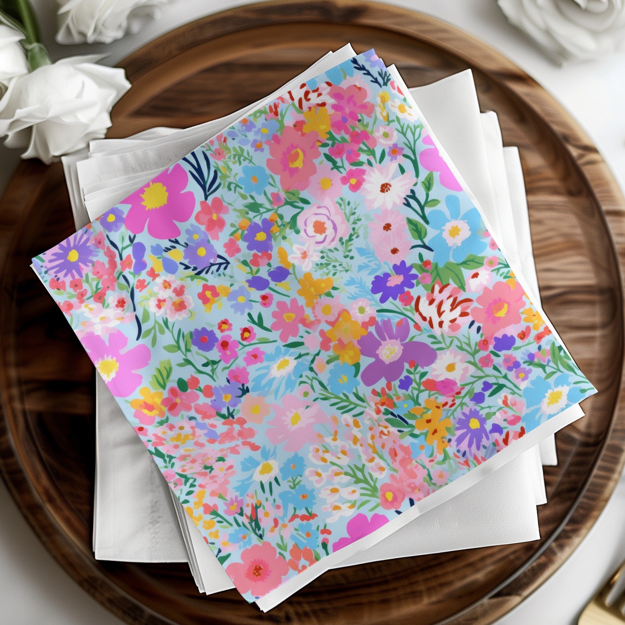 Ditsy Floral Seamless Pattern Colorful Flower Design, Fabric Print, Scrapbook Paper, Digital DownloadFloral Seamless Pattern Digital Paper, Colorful Flower Background, Fabric Design, Scrapbooking, Digital Download, Floral Print, Art Print - Moore and Mountain