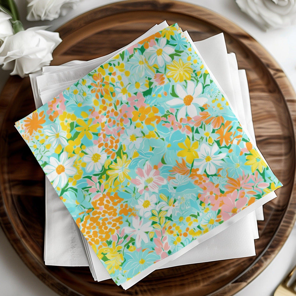Ditsy Floral Seamless Pattern, Digital Paper, Summer Print, Scrapbook Paper, Fabric Design, Pastel Flower Pattern, Flower Digital Pattern - Moore and Mountain
