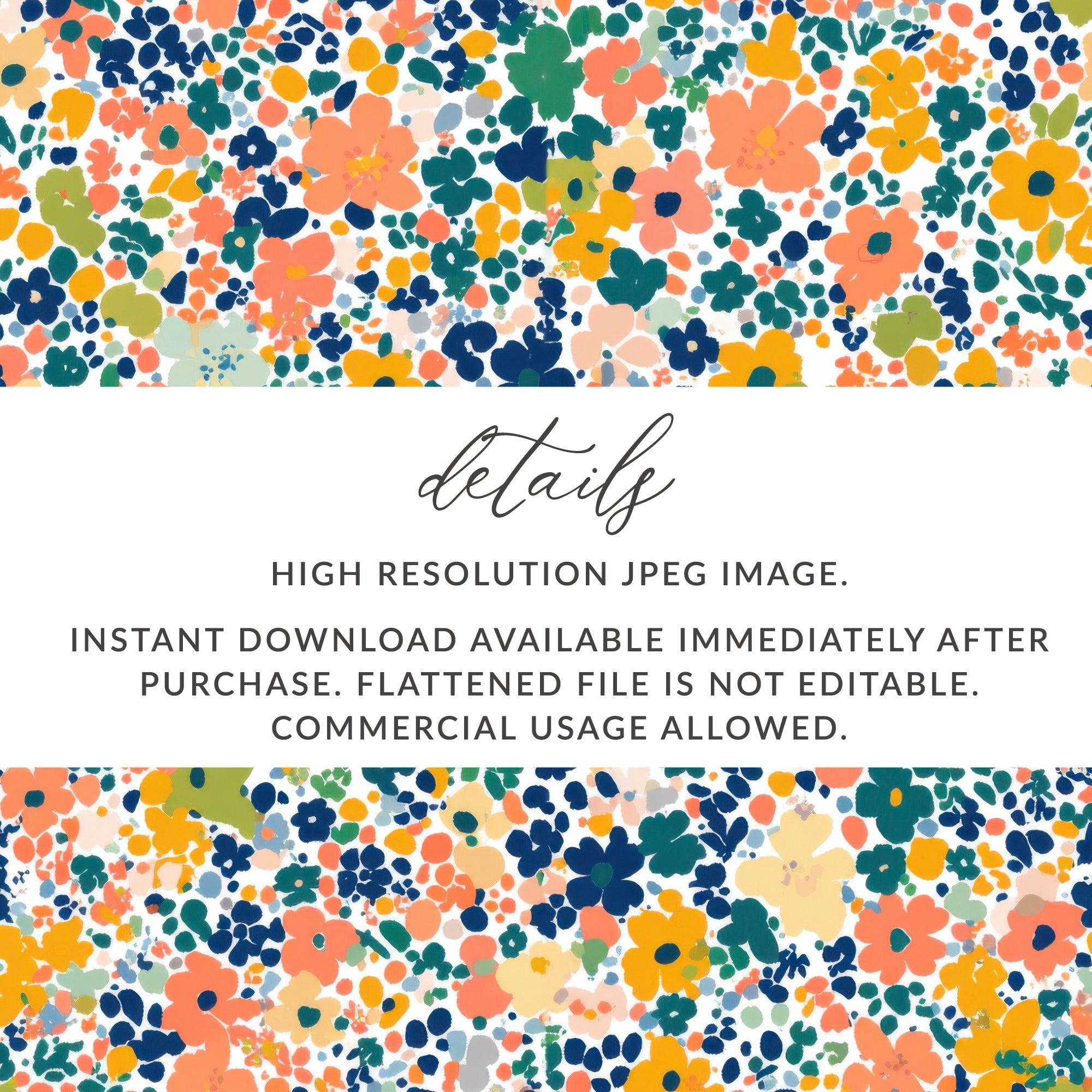 High Resolution Digital Floral Pattern Download Image