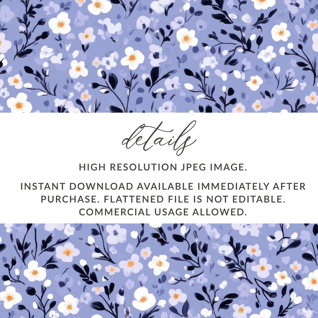 Floral Designed High Resolution JPEG Image for Instant Download