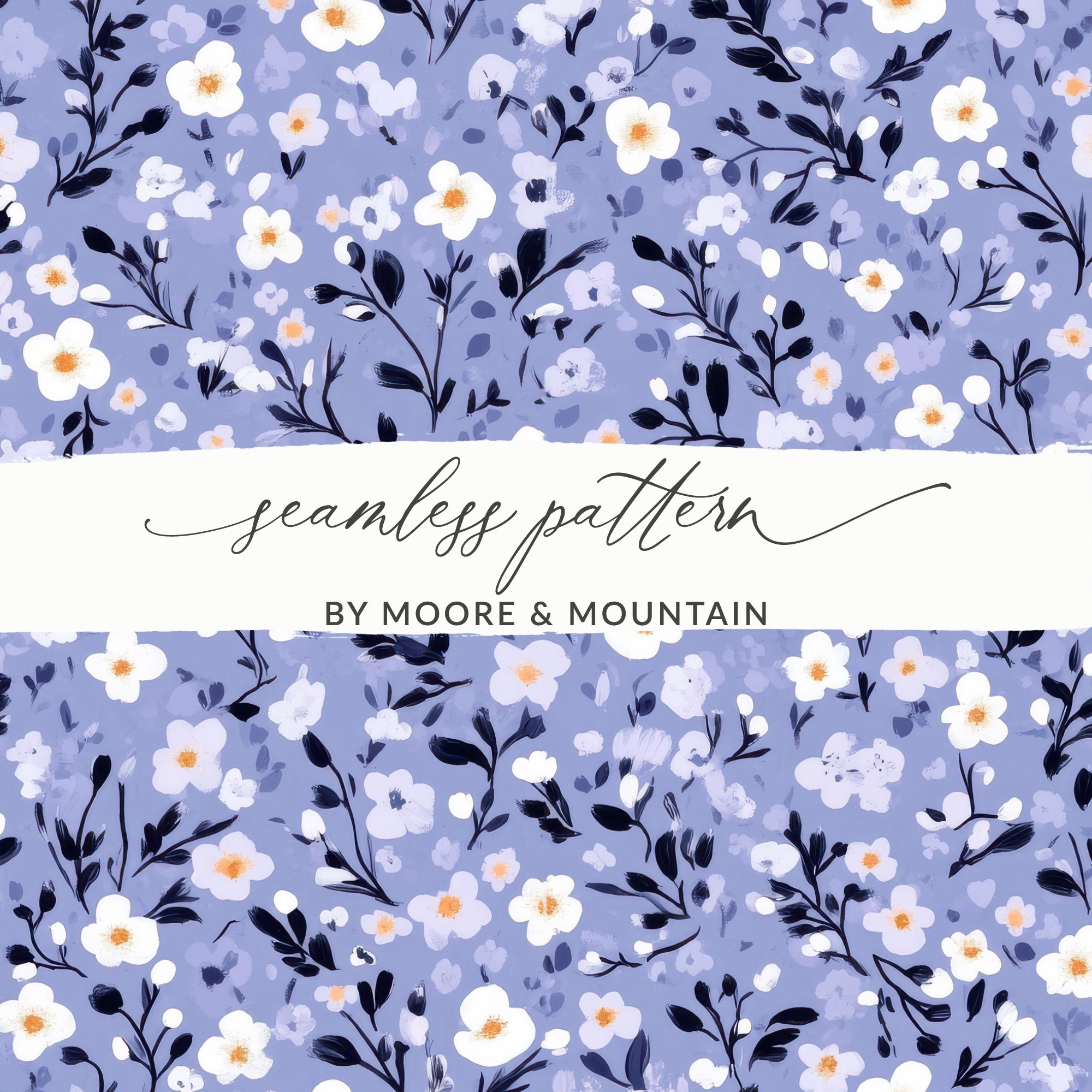Elegant Seamless Floral Pattern by Moore & Mountain