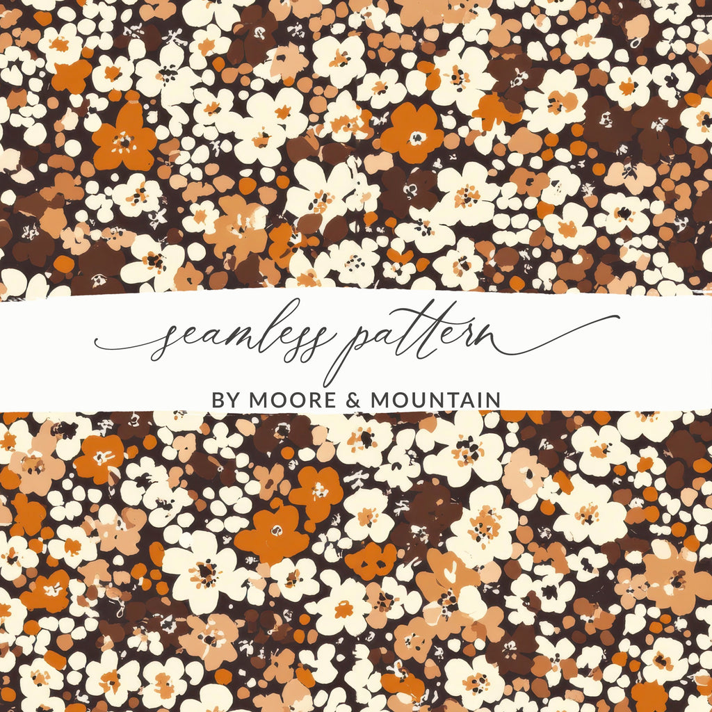 Moore & Mountain Floral Seamless Pattern Design