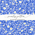 Blue Floral Seamless Pattern by Moore & Mountain Pattern